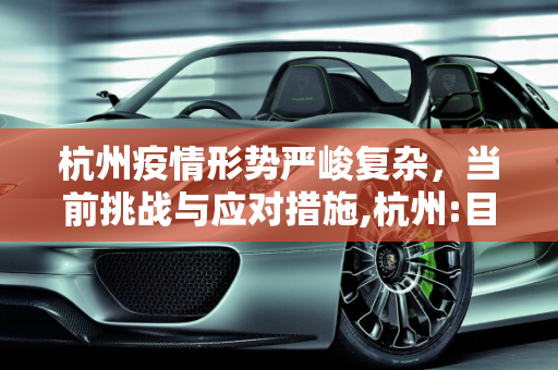 杭州疫情形势严峻复杂，当前挑战与应对措施,杭州:目前疫情形势非常严峻复杂