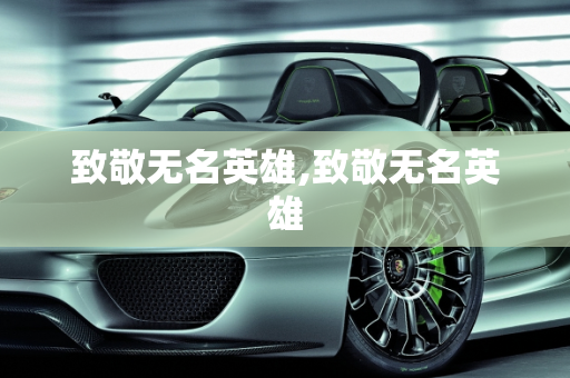 致敬无名英雄,致敬无名英雄
