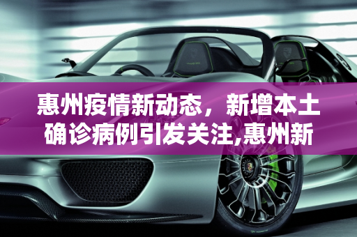 惠州疫情新动态，新增本土确诊病例引发关注,惠州新增本土确诊