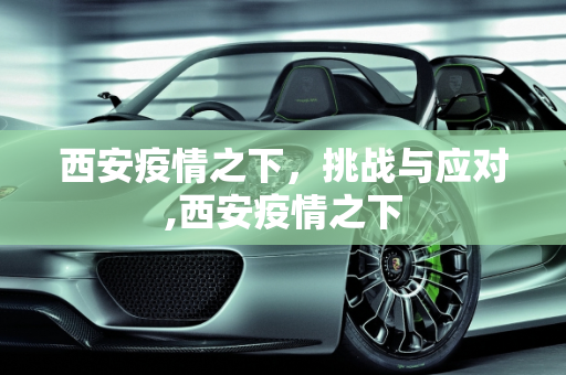 西安疫情之下，挑战与应对,西安疫情之下