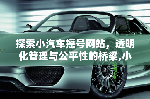 探索小汽车摇号网站，透明化管理与公平性的桥梁,小汽车摇号网站