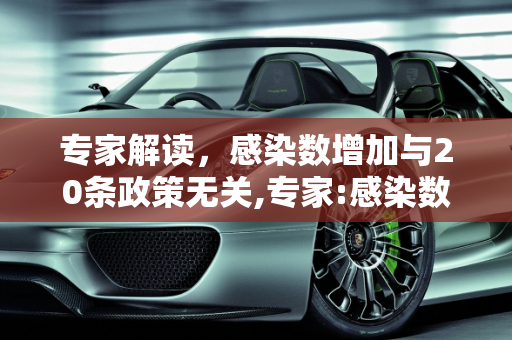 专家解读，感染数增加与20条政策无关,专家:感染数增加与20条无关